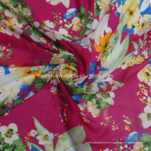 Chiffon bufanda vestido de las telas con flores impresiones